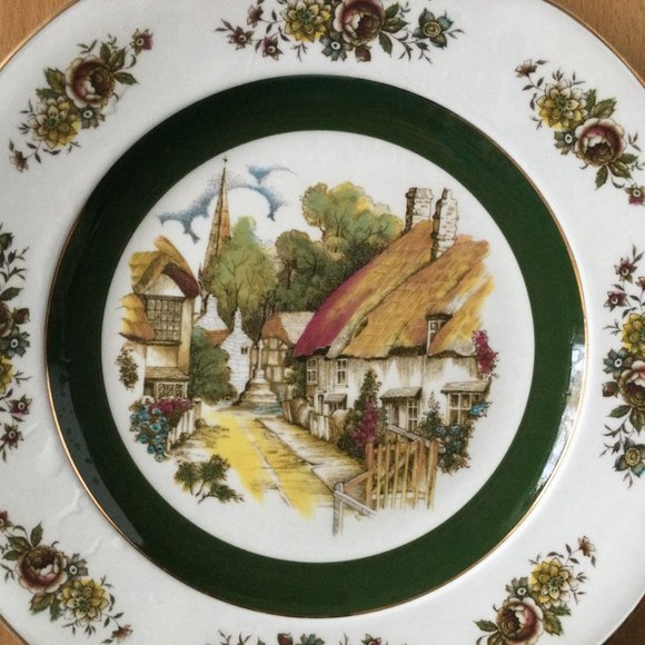 Ascot service plate by wood and sons England decorative display plate ba - Picture 4 of 9